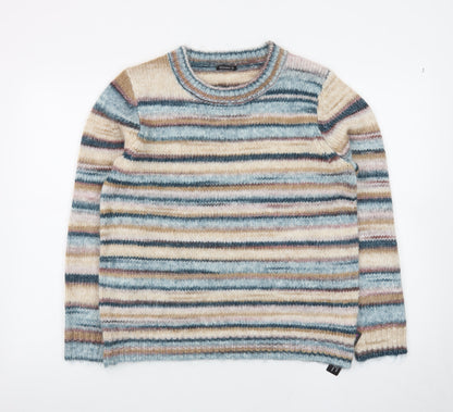 Roman Women’s Multicoloured Striped Crew Neck Long Sleeve Pullover Jumper Size 12