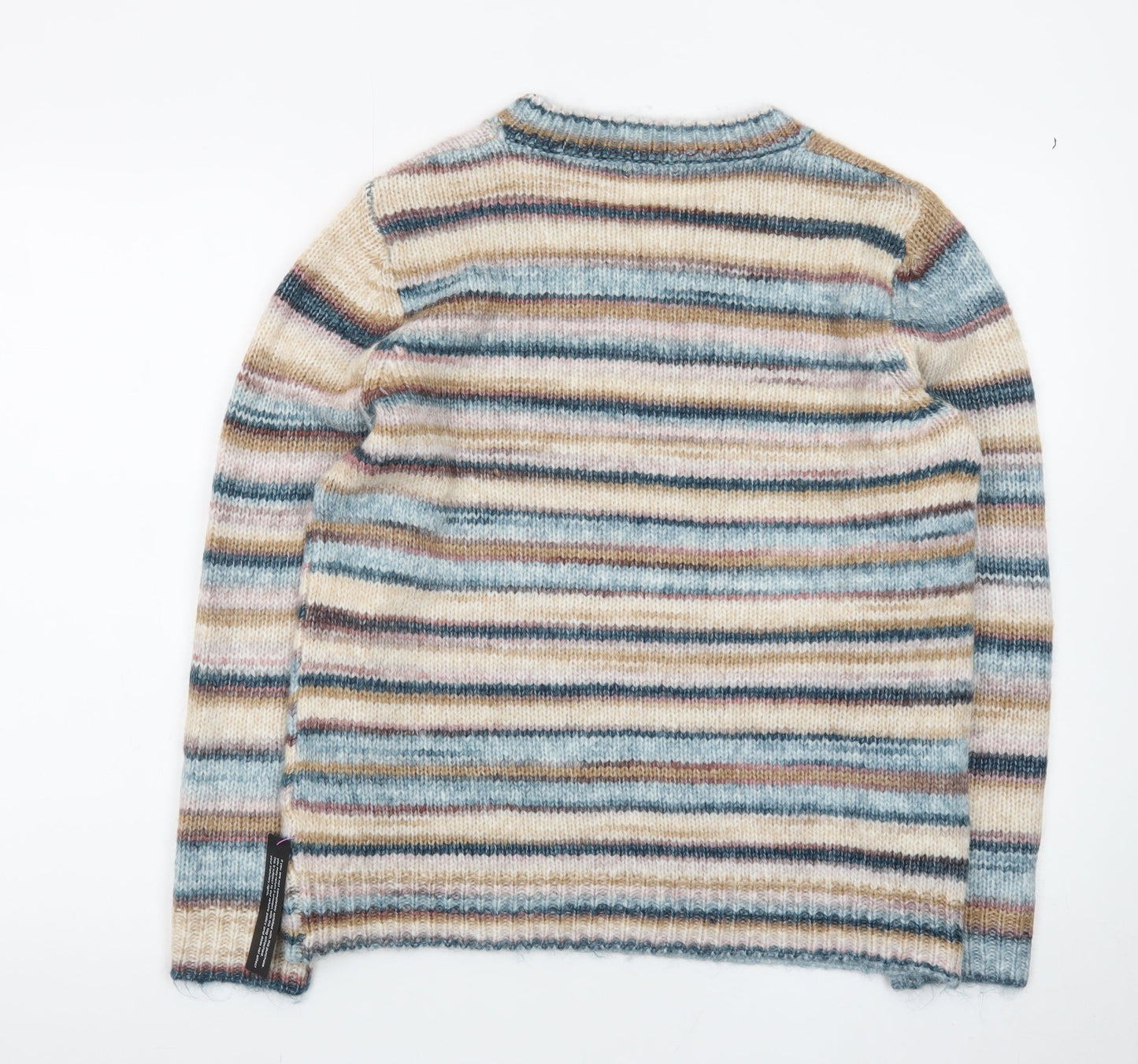 Roman Women’s Multicoloured Striped Crew Neck Long Sleeve Pullover Jumper Size 12