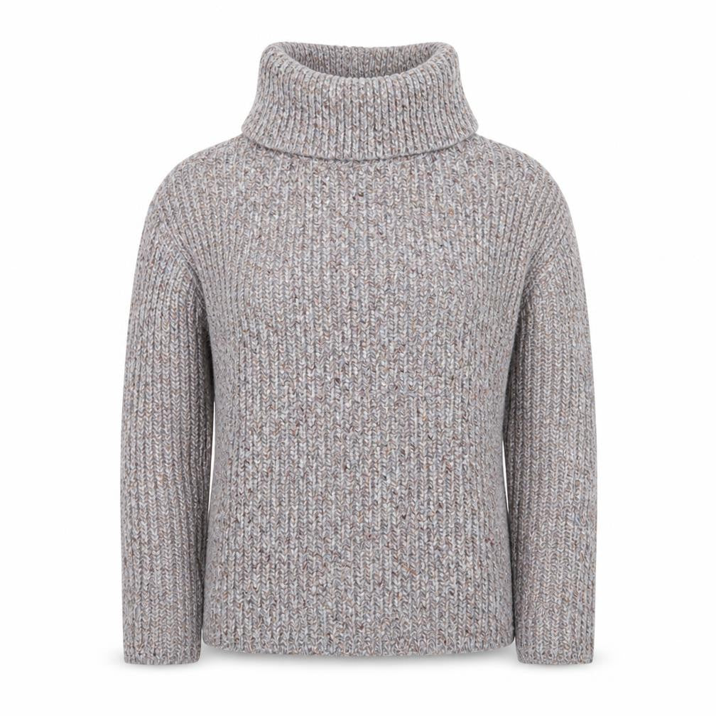 Great Plains Women’s Grey Chunky Roll Neck Jumper Size 10