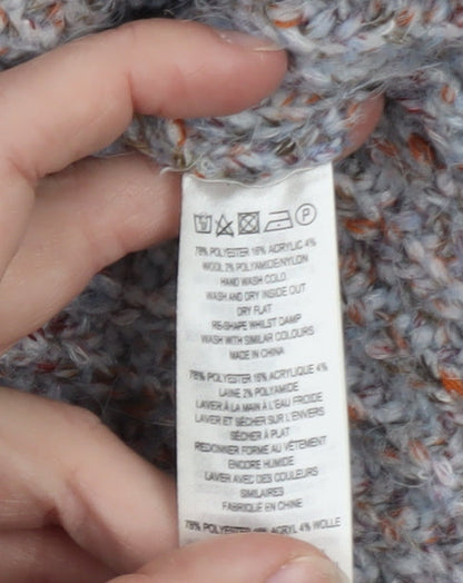 Great Plains Women’s Grey Chunky Roll Neck Jumper Size 10