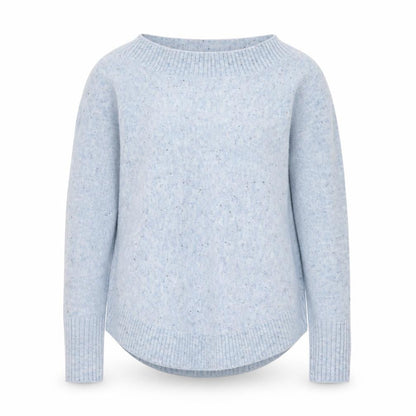 White Stuff Women’s Blue Wool Blend Jumper UK 6 Crew Neck Knit