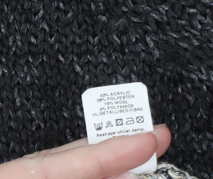 River Island Women Grey Knit Long Sleeve Jumper Dress Size 10