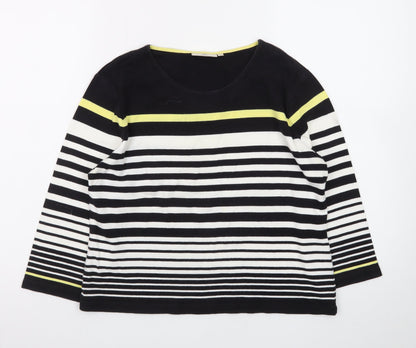 CC Petite Women's Multicoloured Striped Cotton Jumper M