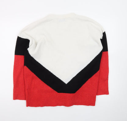 John Lewis Women’s Multicoloured Crew Neck Pullover Jumper Size 12