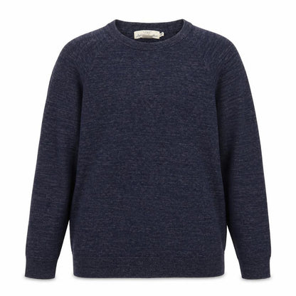 H&M L.O.G.G. Women Blue Cotton Crew Neck Pullover Jumper Size 14