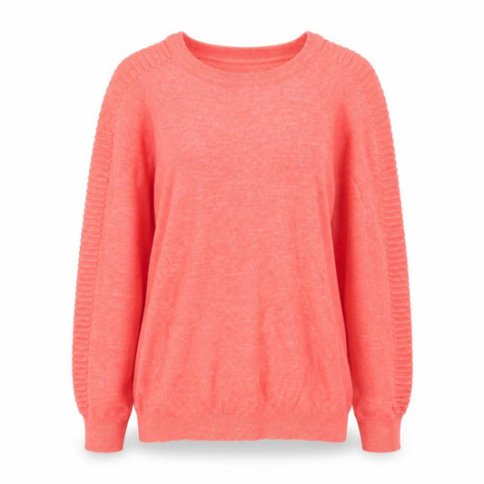 Whistles Women's Pink Crew Neck Long Sleeve Knit Jumper Size 10