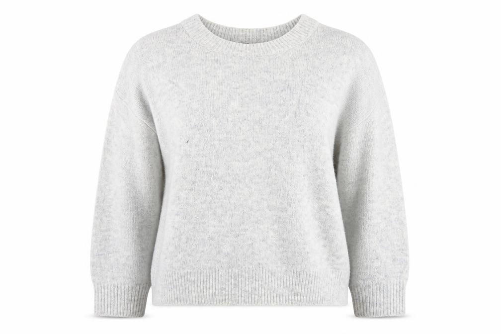 New Look Women's Grey Crew Neck Knit Jumper Size M