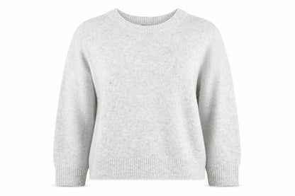 New Look Women's Grey Crew Neck Knit Jumper Size M