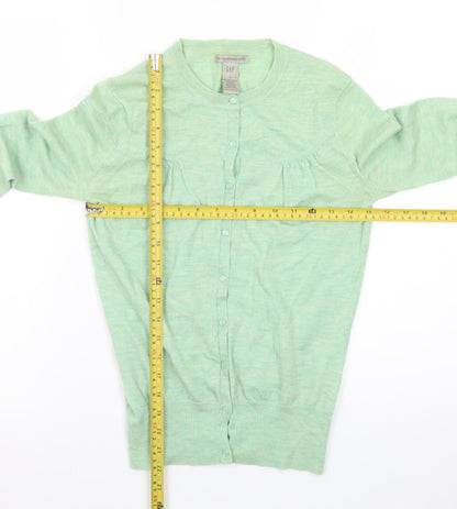 GAP Women’s Green Merino Wool Button-Up Cardigan M