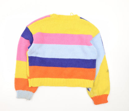 Wild Flower Women's Multicoloured L Knit Pullover Jumper