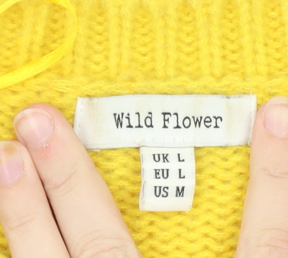 Wild Flower Women's Multicoloured L Knit Pullover Jumper