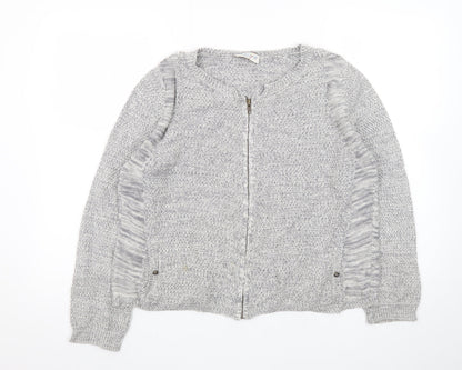 Marks and Spencer Women’s Grey Full Zip Knit Cardigan Size 12