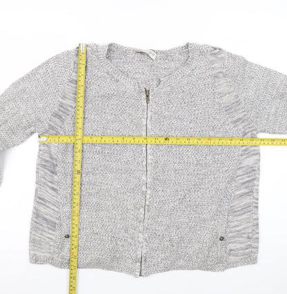 Marks and Spencer Women’s Grey Full Zip Knit Cardigan Size 12