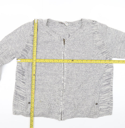 Marks and Spencer Women’s Grey Full Zip Knit Cardigan Size 12