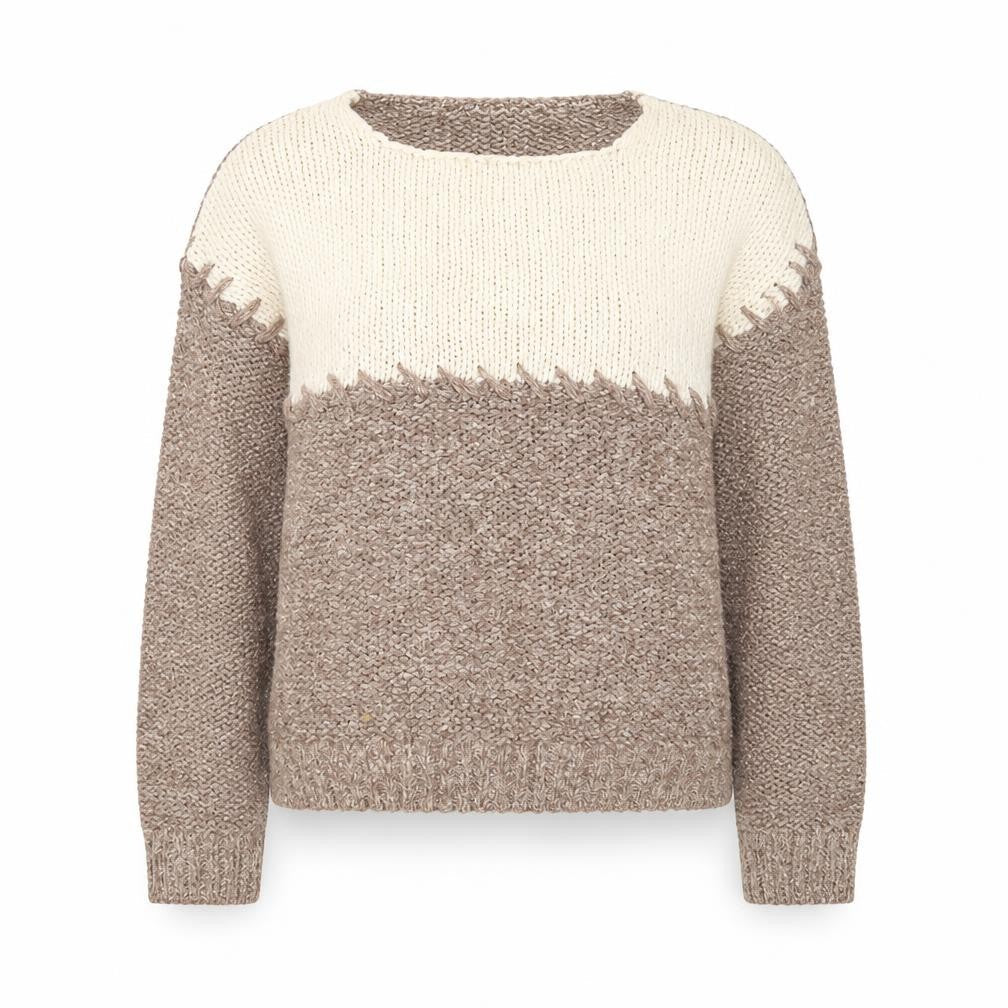 Jeffrey Rogers Women’s Beige Silk Blend Pullover Jumper L