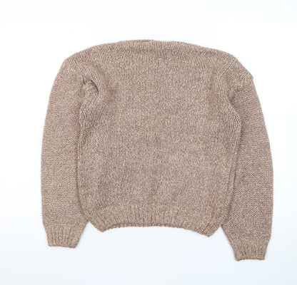 Jeffrey Rogers Women’s Beige Silk Blend Pullover Jumper L