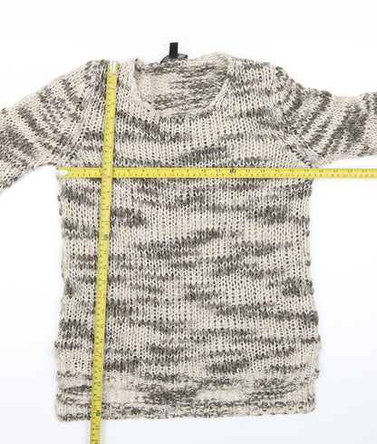 Mango Women's Multicoloured Chunky Knit Pullover Jumper Size 12