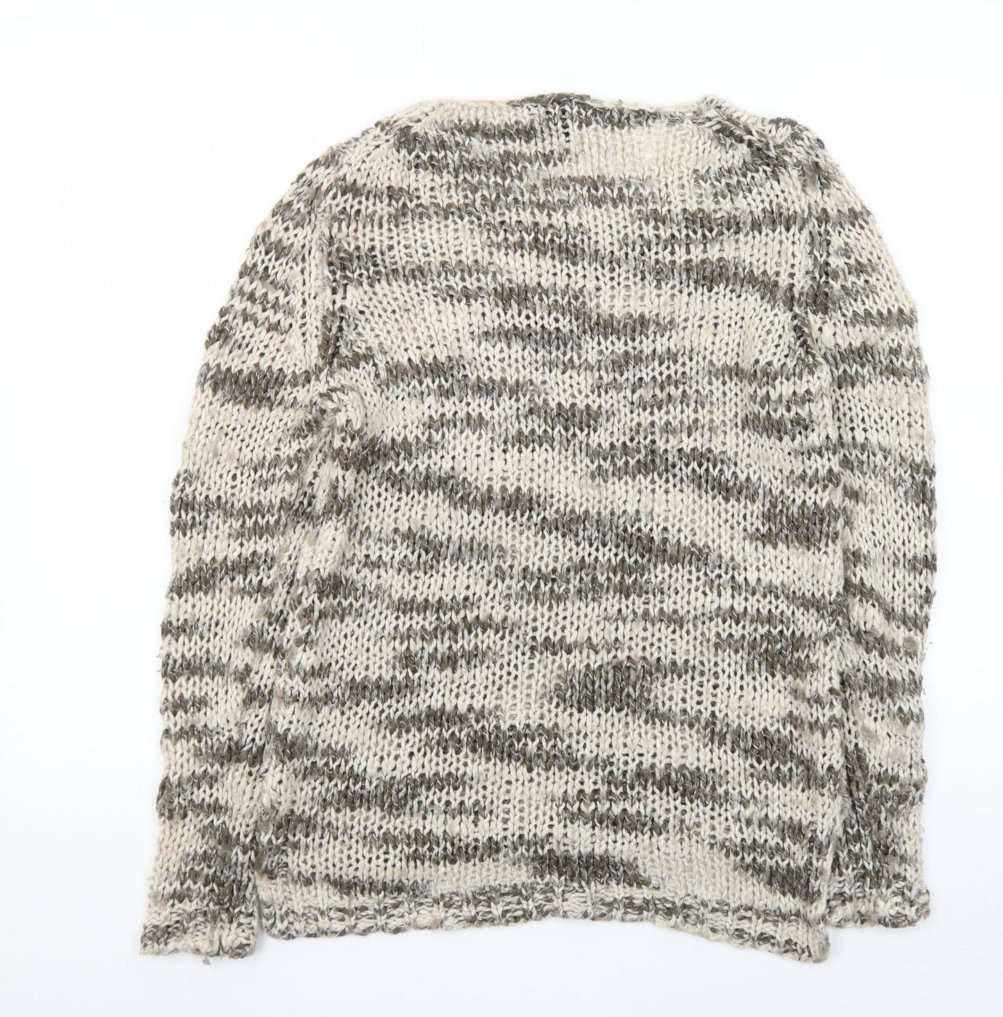 Mango Women's Multicoloured Chunky Knit Pullover Jumper Size 12