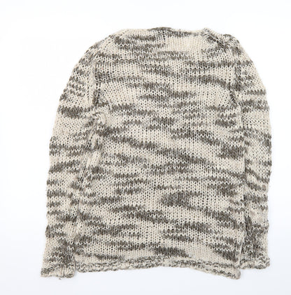 Mango Women's Multicoloured Chunky Knit Pullover Jumper Size 12