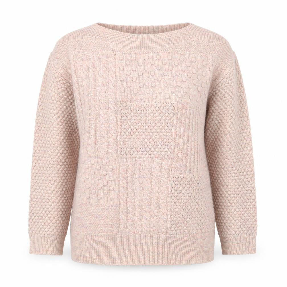 Marks and Spencer Women’s Pink Chunky-Knit Pullover Jumper Size 10