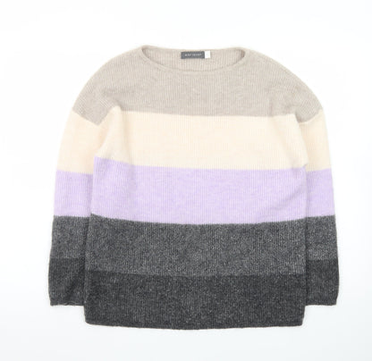 Mint Velvet Women's Multicoloured Striped Knit Pullover Jumper XS