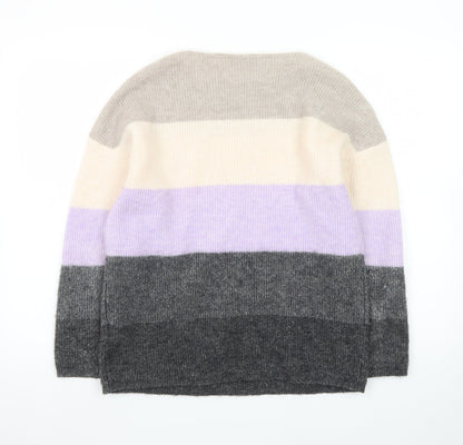 Mint Velvet Women's Multicoloured Striped Knit Pullover Jumper XS