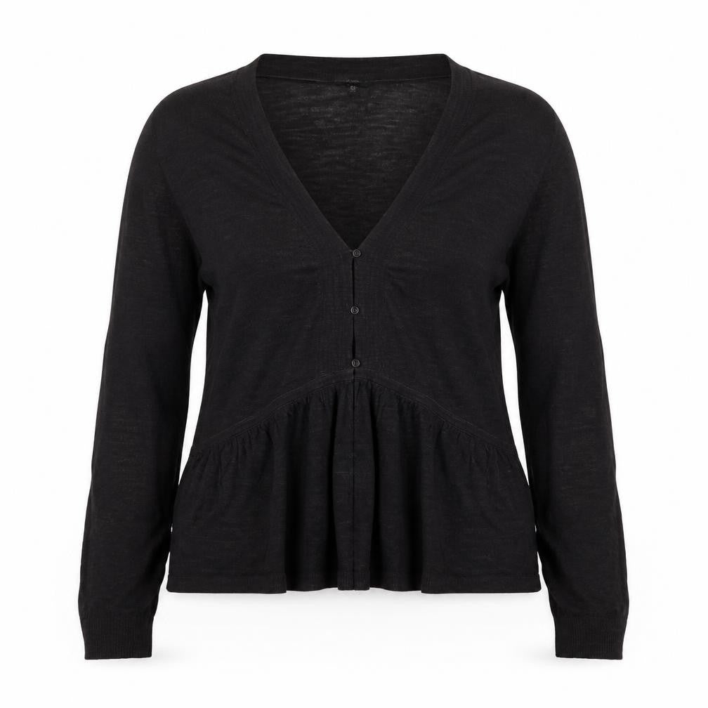 Hobbs Women's Brown V-Neck Long Sleeve Cardigan Size 12