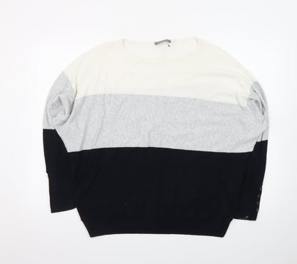Mint Velvet Women's Multicoloured L Relaxed Knit Pullover Jumper