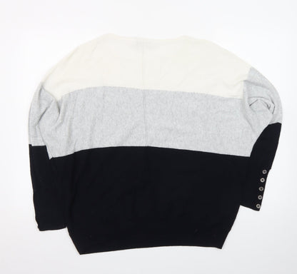 Mint Velvet Women's Multicoloured L Relaxed Knit Pullover Jumper
