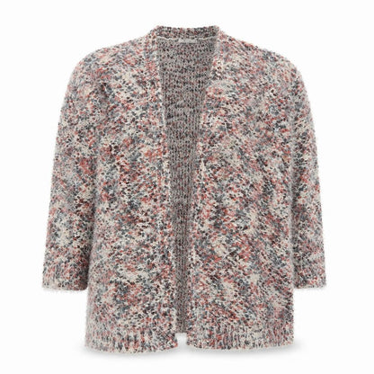 Tu Women Multicoloured Size 12 Chunky Knit Open Cardigan