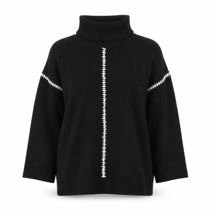 Wallis Womens Black Roll Neck Long Sleeve Jumper Size L