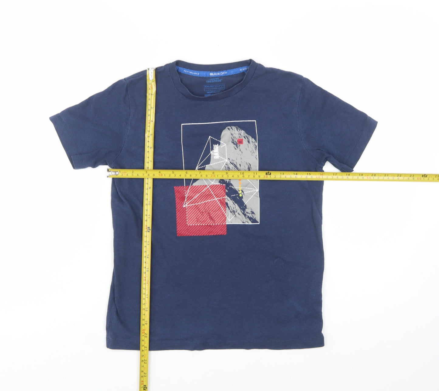 Trespass Boys Blue Quick Dry Graphic Print T-Shirt 11-12 Years