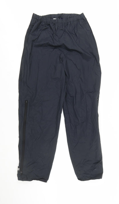 Horizon Womens Black Waterproof Rain Trousers L Elastic Waist