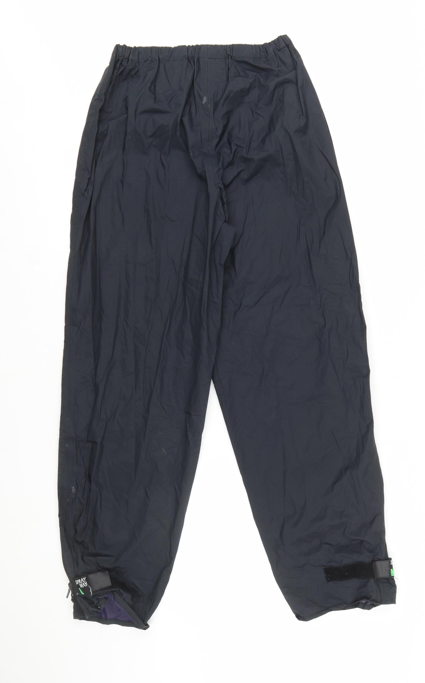Horizon Womens Black Waterproof Rain Trousers L Elastic Waist