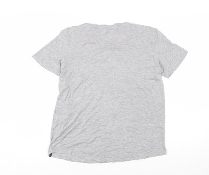 Superdry Womens Grey Cotton Basic T-Shirt Size 8
