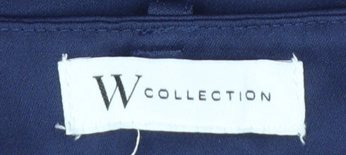 W Collection Women's Blue Regular Fit Dress Pants Size 12