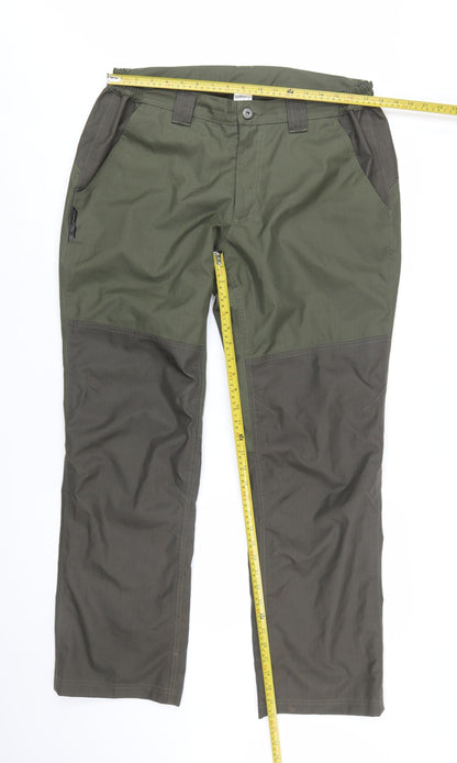 Decathlon Men's Green XL Cargo Trousers Lightweight Outdoor Workwear