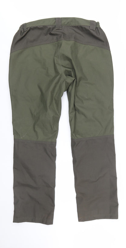 Decathlon Men's Green XL Cargo Trousers Lightweight Outdoor Workwear
