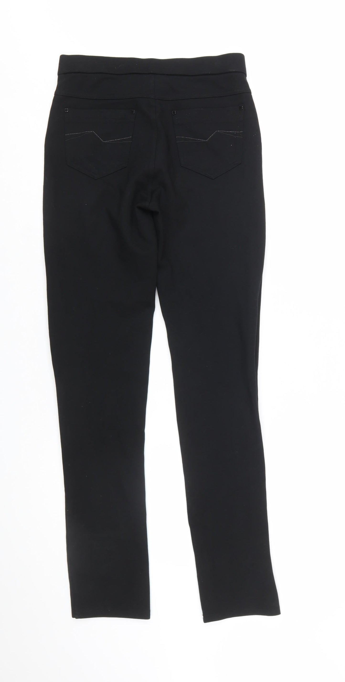 YOULINE Women's Black Stretch Slim Trousers Size 10