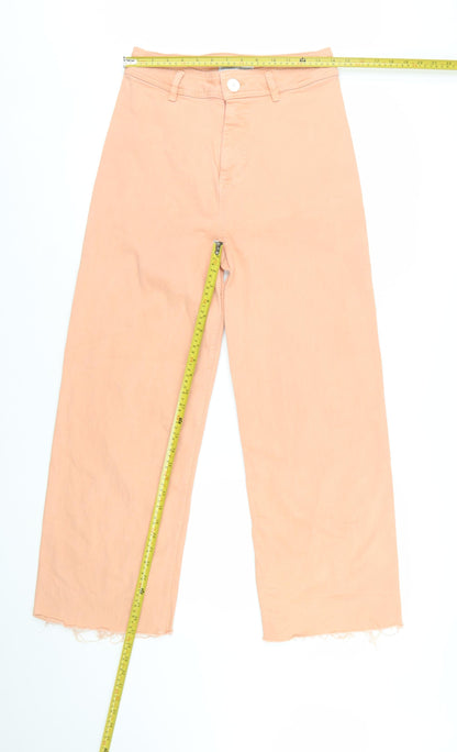 Primark Women’s Pink Wide-Leg High Rise Jeans Size 12