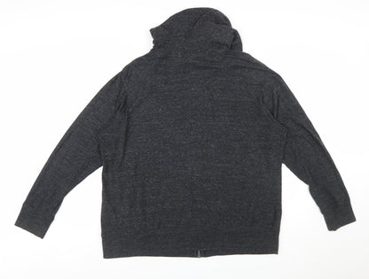 Nike Men's Black 2XL Full Zip Hoodie Just Do It Sportswear