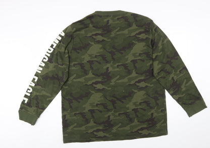 American Eagle Men’s Green Camouflage 2XL Pullover Sweatshirt