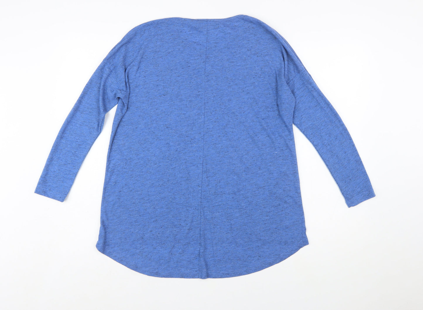 Reserved Womens Blue XS Long Sleeve Crew Neck Jersey Top