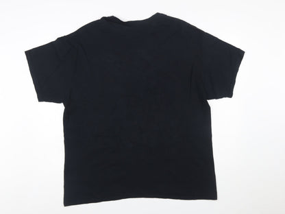 Gildan Men's Black XL Midwest Racing Graphic Cotton T-Shirt