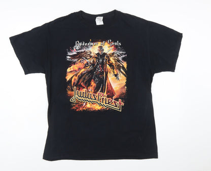 Fruit of the Loom Men's Black Judas Priest Band Tour 2014 T-Shirt L