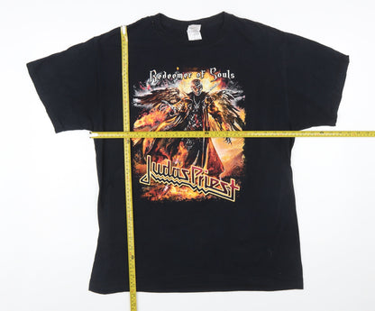 Fruit of the Loom Men's Black Judas Priest Band Tour 2014 T-Shirt L