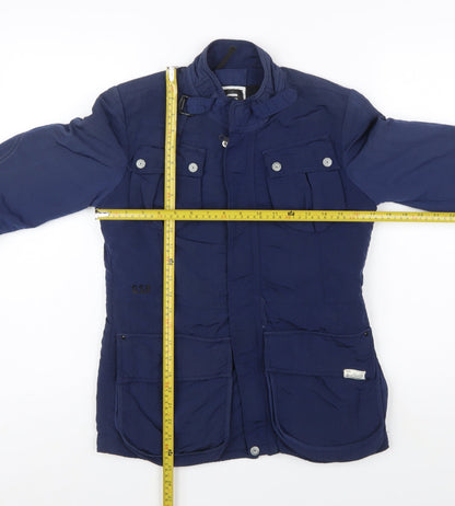 G-Star Raw Blue Military Style Softshell Jacket Unisex Adults S