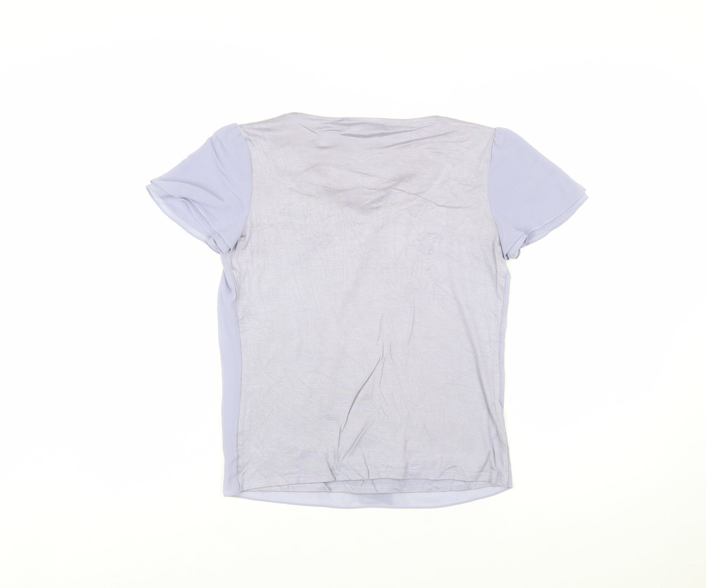 Reflect Women’s Light Purple Short Sleeve Bow Blouse Size 8