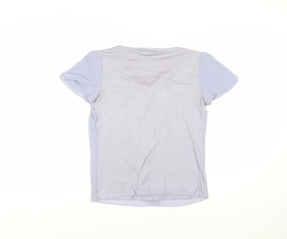 Reflect Women’s Light Purple Short Sleeve Bow Blouse Size 8