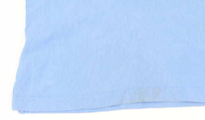 Joules Womens Blue Polo Shirt Size 8 Collared Short Sleeve Cotton